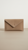 Suede Envelope Clutch with Magnetic Closure