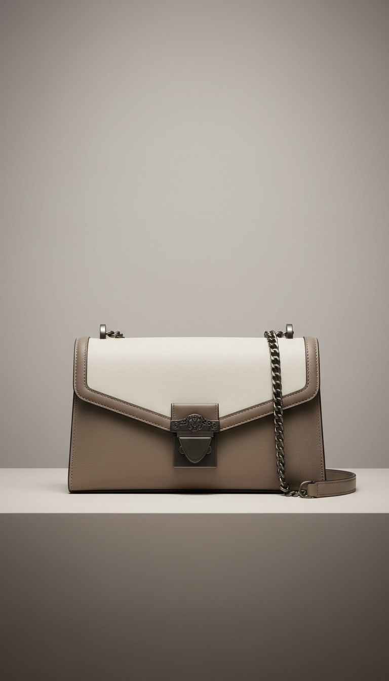 Smoked Truffle crossbody clutch